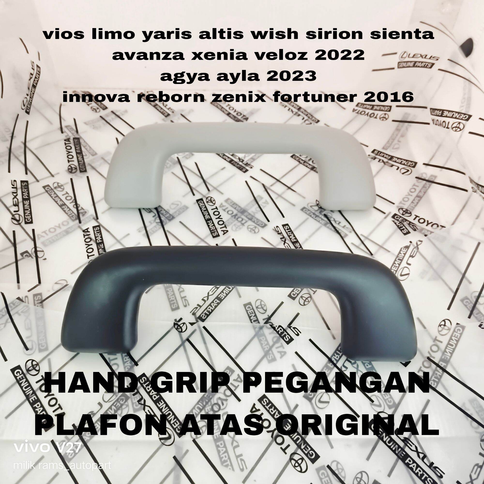 handle hendel pegangan atas flapon vios wish yaris vios altis limo agya ayla avanza xenia 2022 up original Harga 50,000 rupiah*Gratis Ongkir