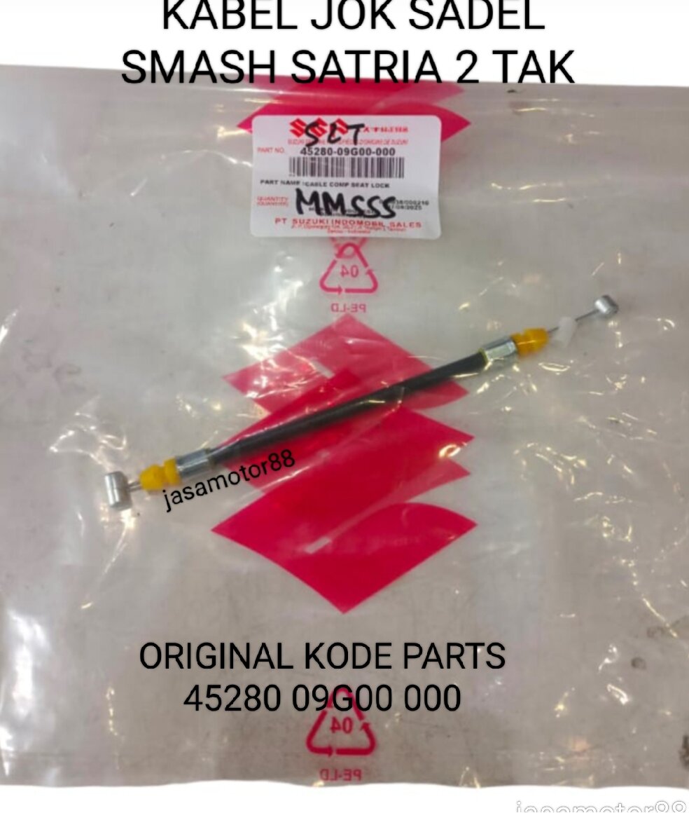 Original Satria 2 Stroke Smash Seat Cable 45280 09g00 000 Harga 23,000 rupiah*Gratis Ongkir