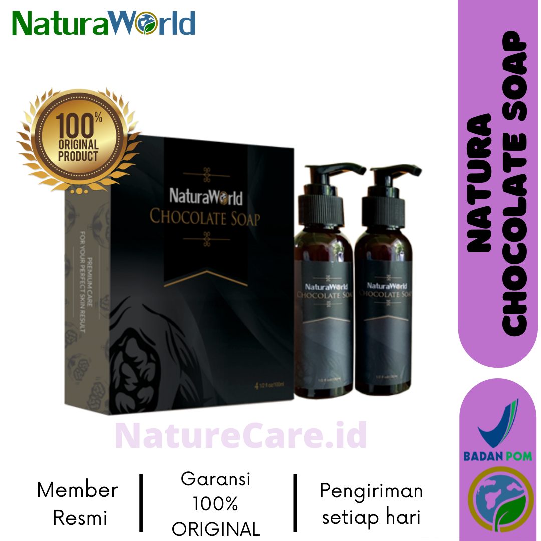 Natura Chocolate soap , Chocolate soap NaturaWorld 100% ORIGINAL ( MEMBER  RESMI ) | Lazada Indonesia