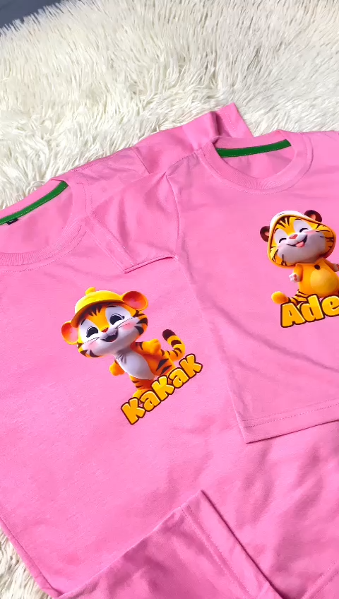 Baju Atasan Anak Kaos Anak Tulisan Anak Ketiga / Kaos Anak Laki Dan Perempuan Umur 1-12 Tahun