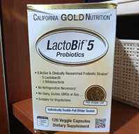 California Gold Nutrition lactobif 5 billion probiotic probiotics probiotik 120 caps