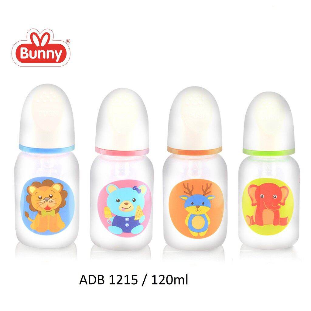 💋R.K.M💋Lusty Bunny Botol Susu Bayi Dot Gepeng Regular | 60ml | 125ml | 250ml