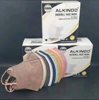 Masker DUCKBILL embos ALKINDO 4ply isi 50/box MIX