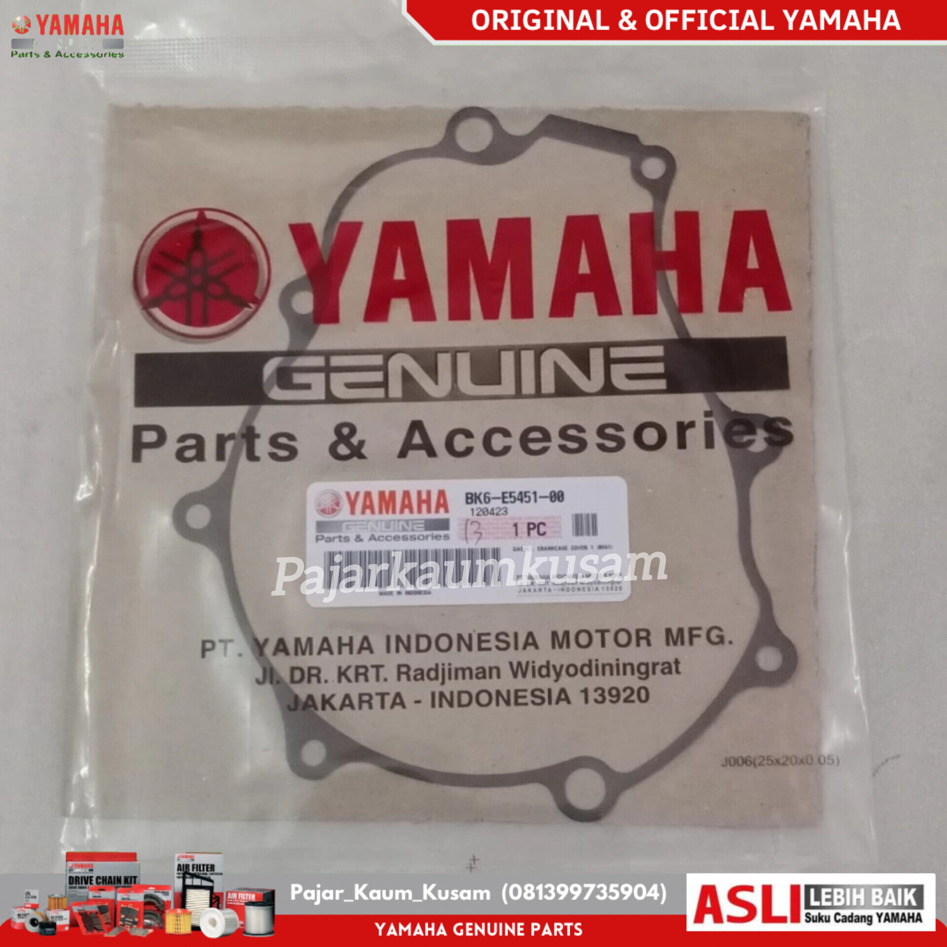 PAKING PERPAK KIRI BAK MAGNET YAMAHA VIXION R 155 MT15 R15 ORIGINAL BK6-E5451-00 GASKET CRANKCASE COVER 1 Harga 20,000 rupiah*Gratis Ongkir