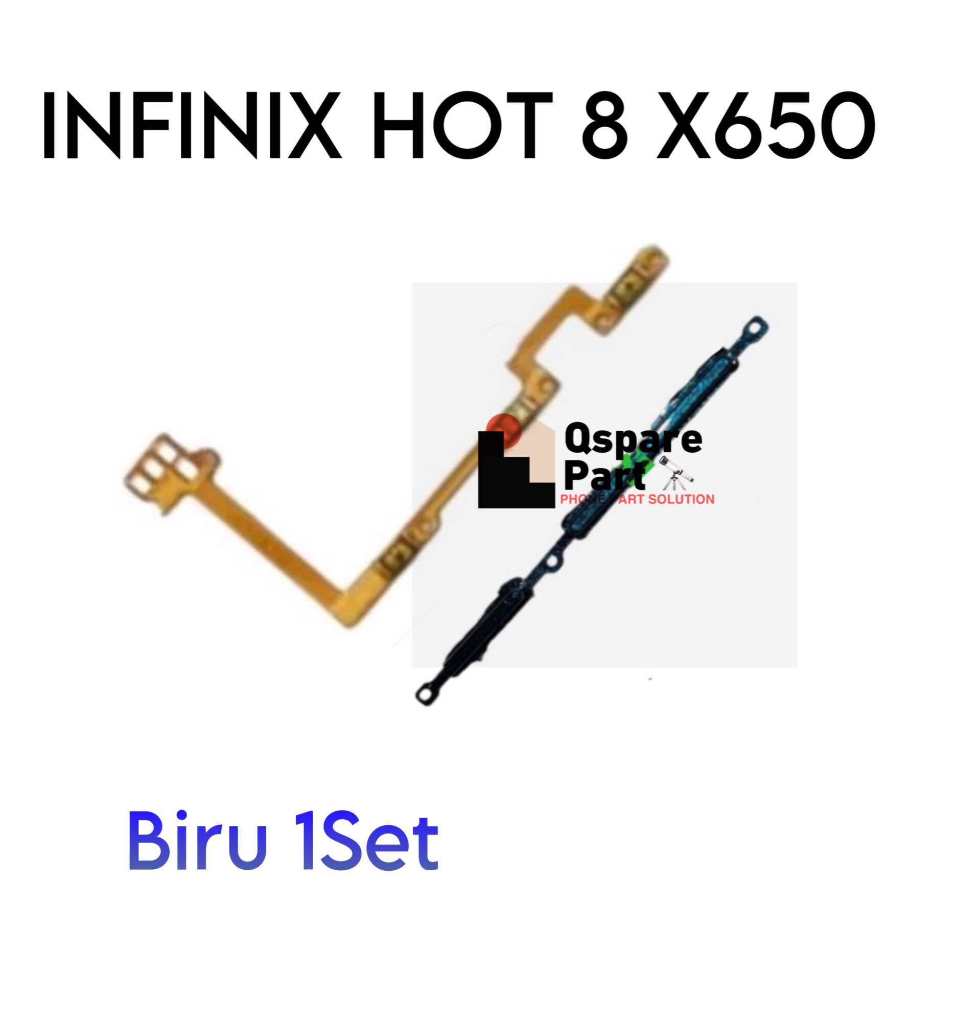 TOMBOL ON OFF VOLUME INFINIX HOT 8 X650 TOMBOL LUAR INFINIX HOT 8 X650 ...