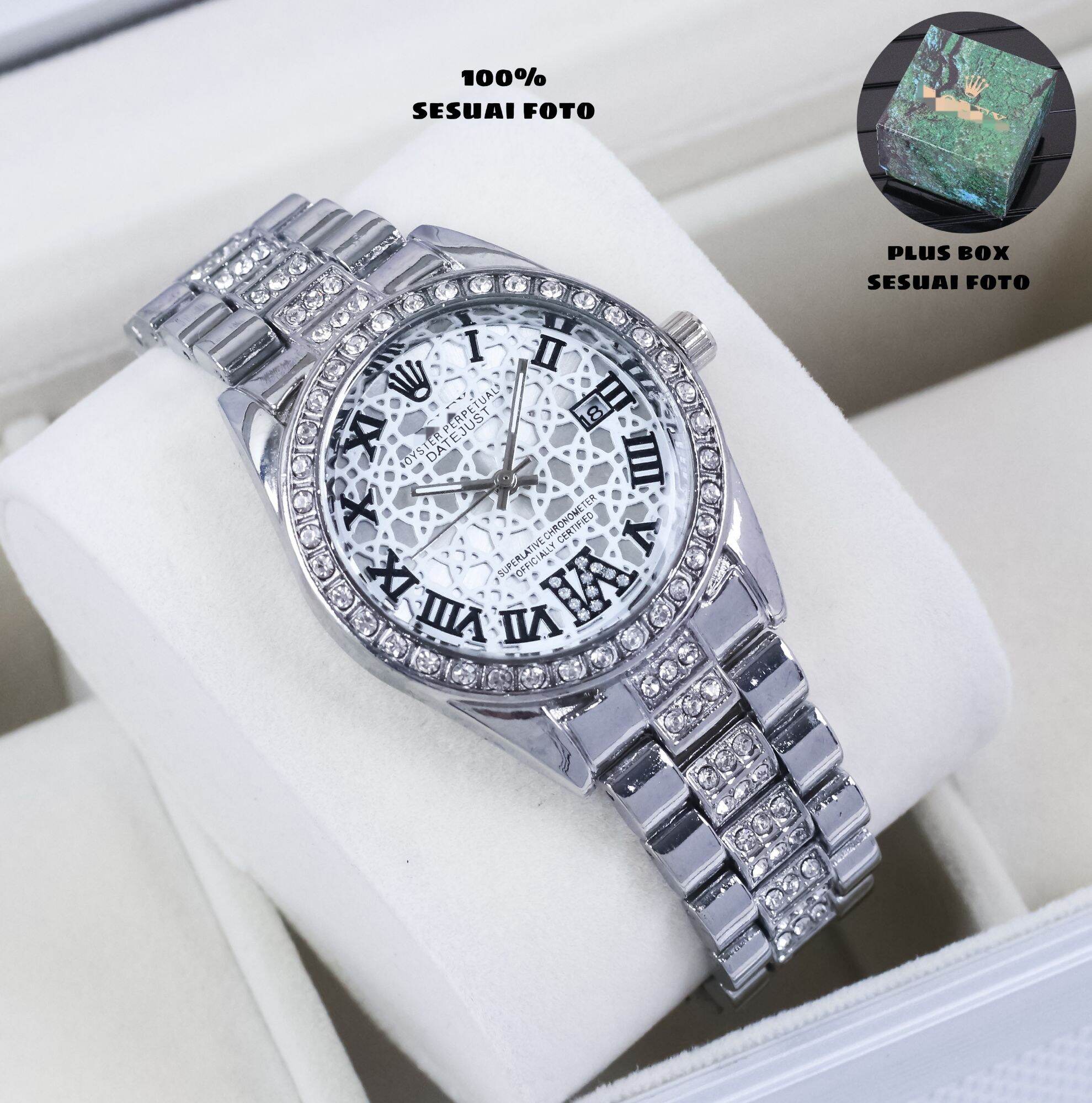 jam tangan wanita mewah import diamond stainless best seller 70