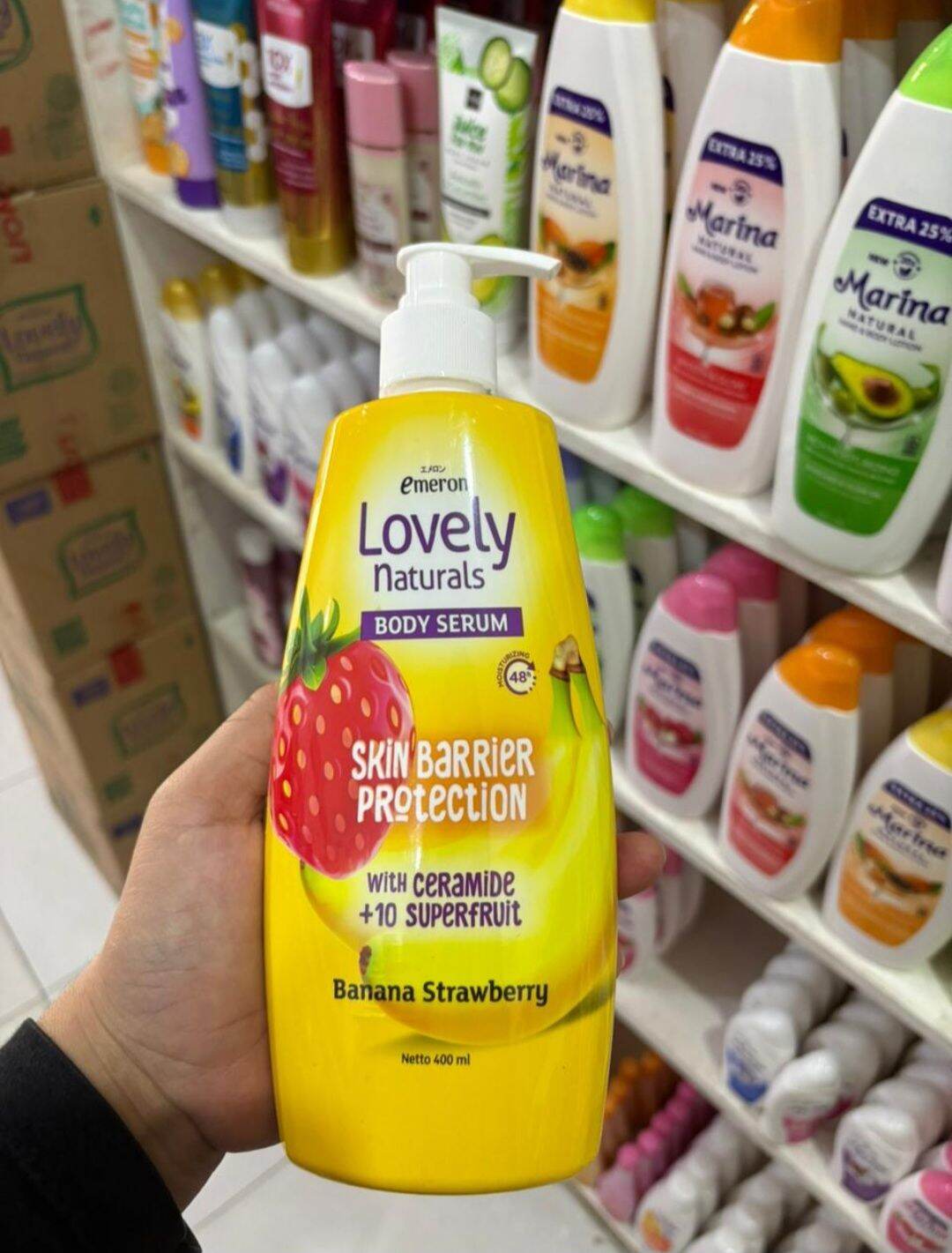 Emeron Lovely Body serum TERBARU 400ml.