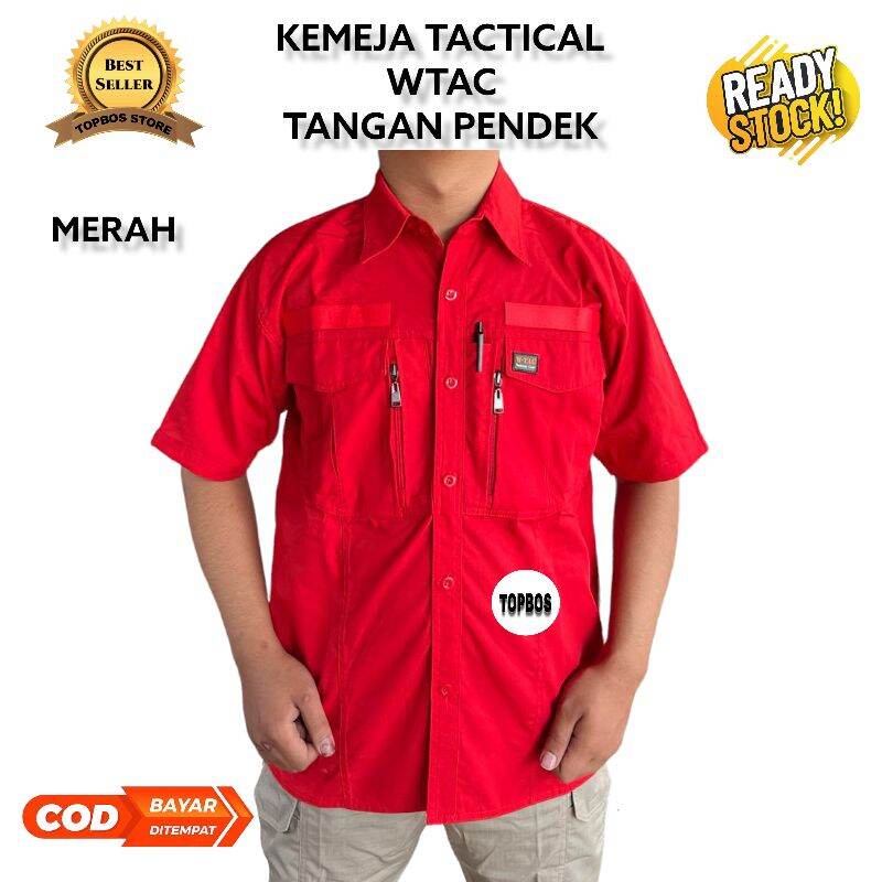 KEMEJA TACTICAL W-TAC LENGAN PENDEK / KEMEJA LAPANGAN PDL OUTDOOR ...