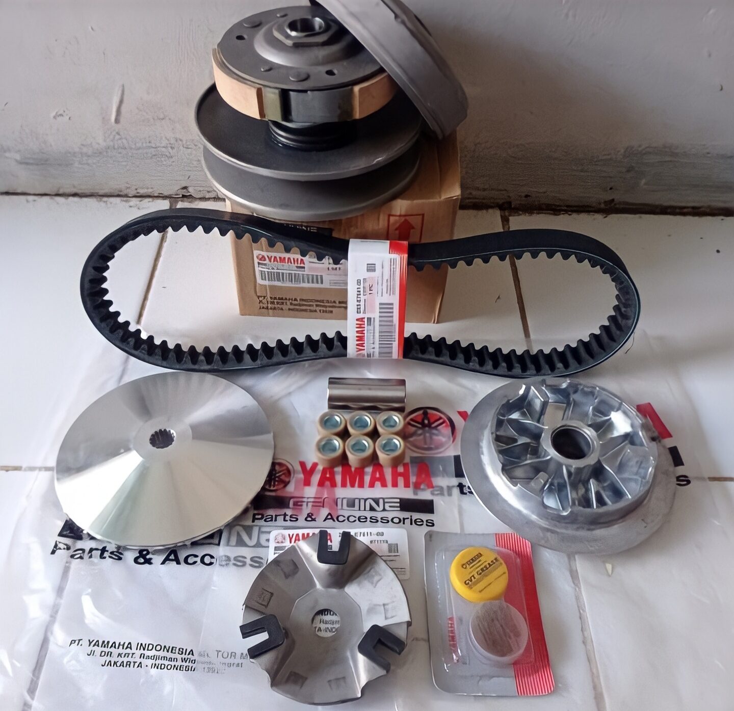 Paket Komplit Pully Assy Cvt Yamaha Aerox Old New Kualitas Ori