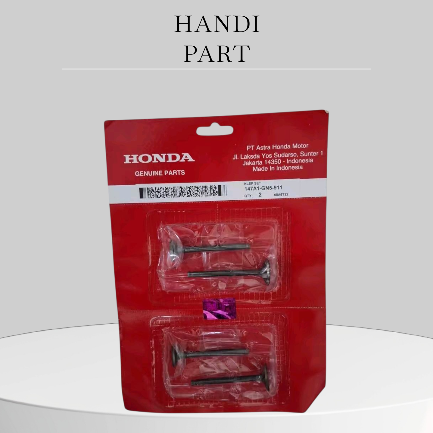 2 Sets of Honda Grand Supra Legend Prima Revo Gn5 Valve Umbrellas Harga 15,500 rupiah*Gratis Ongkir