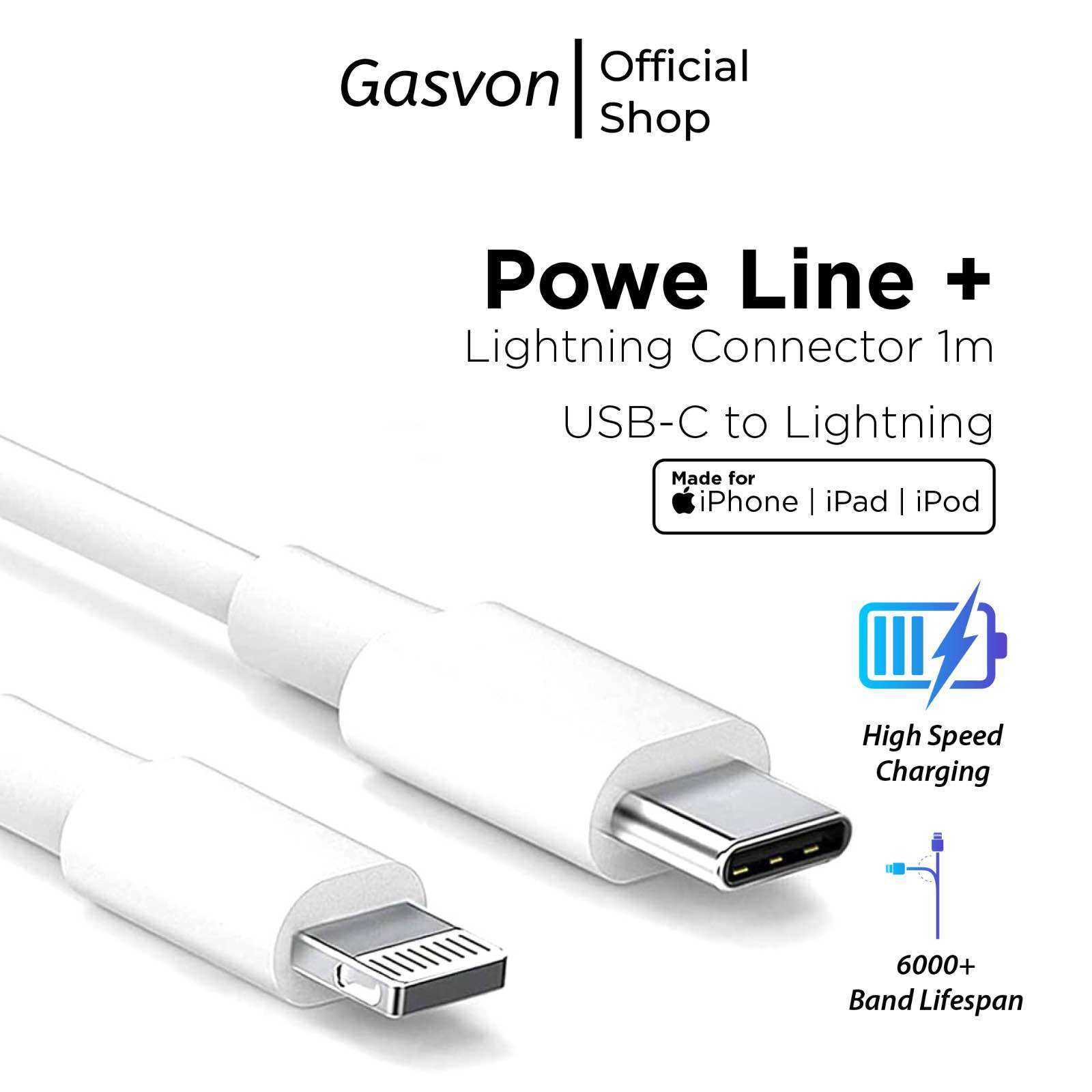 Gasvon Usb C To Lightning Lazada Indonesia