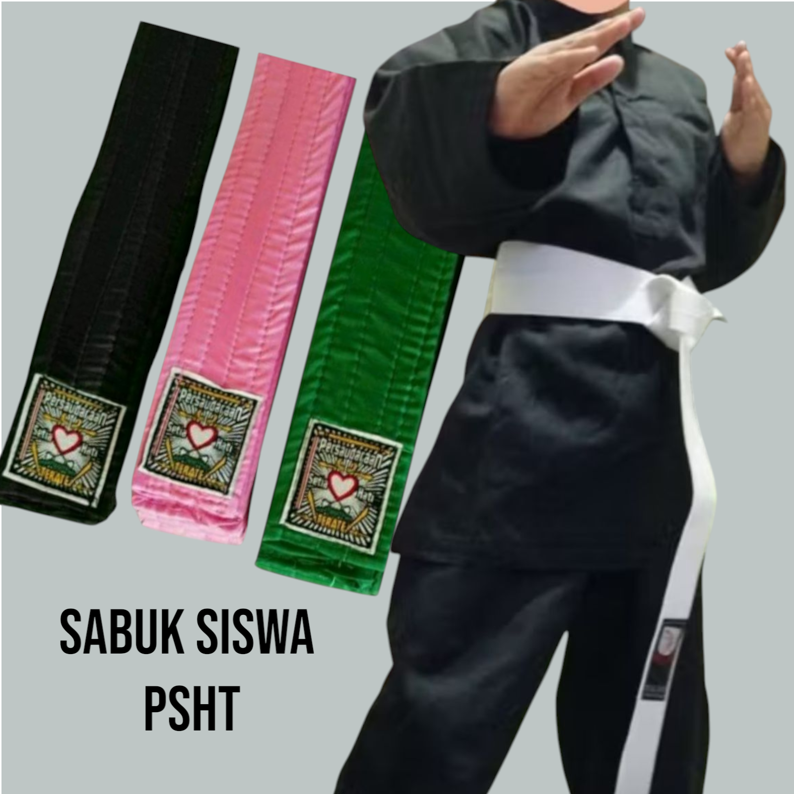 sabuk siswa psht sabuk psht sabuk bela diri sabuk olahraga | Lazada ...