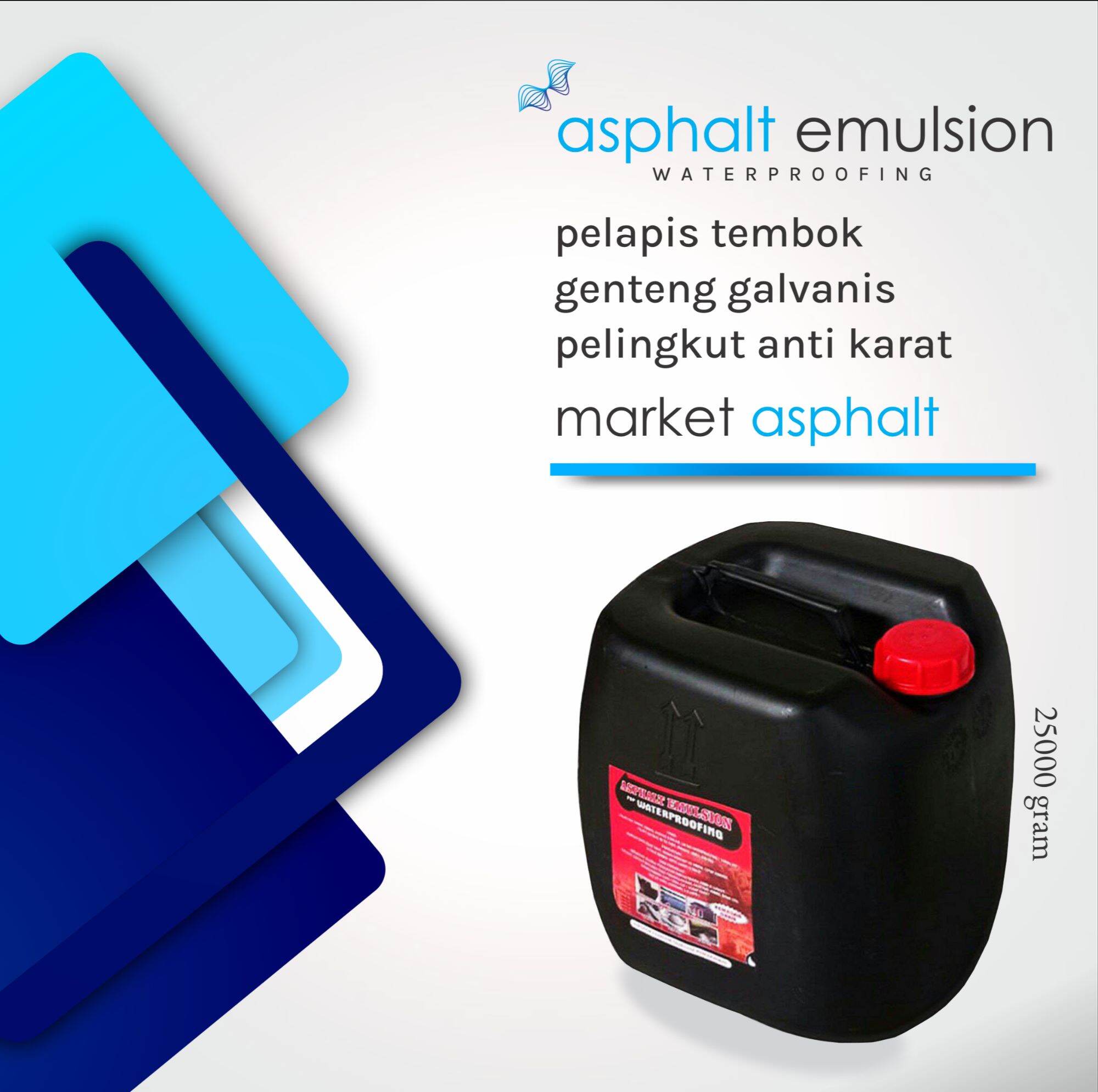 Cat Pelapis Anti Bocor Aspal Cair Asphalt Emulsion 25 Kg Lazada Indonesia 2050