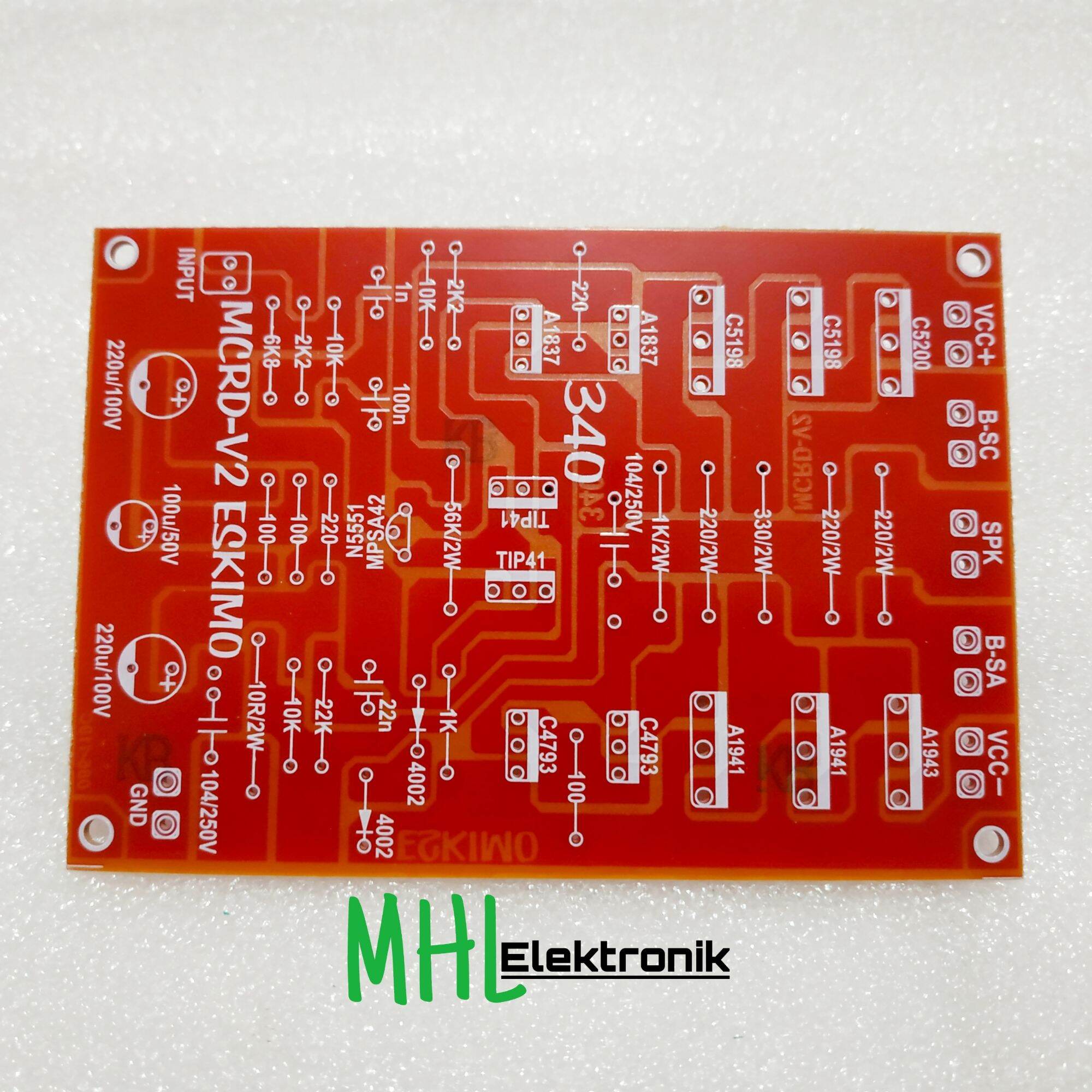 PCB Driver Power Amplifier Mono MCRD V2 Eskimo Type 340 Low Sub