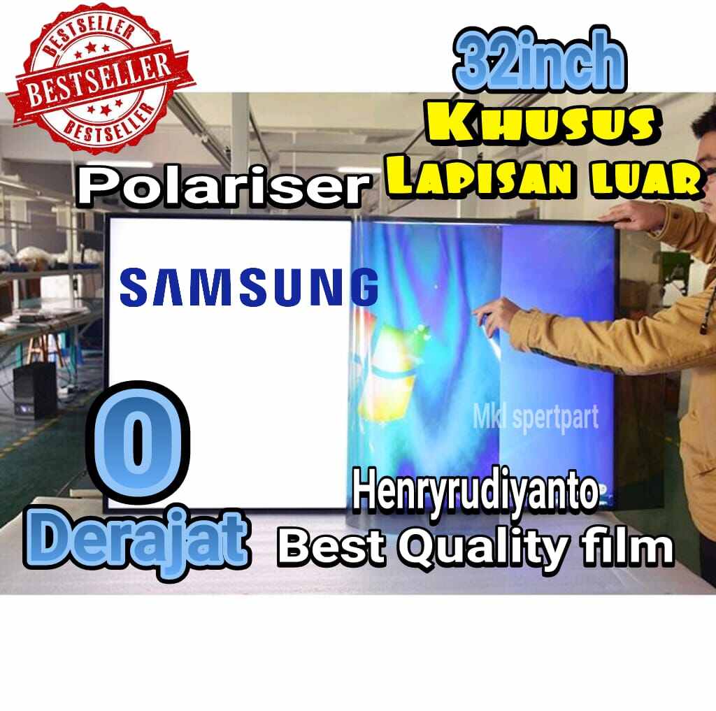 Polarizer TV LED SAMSUNG 32 INCH Bagian luar dimensi 706*400MM Ukuran ...