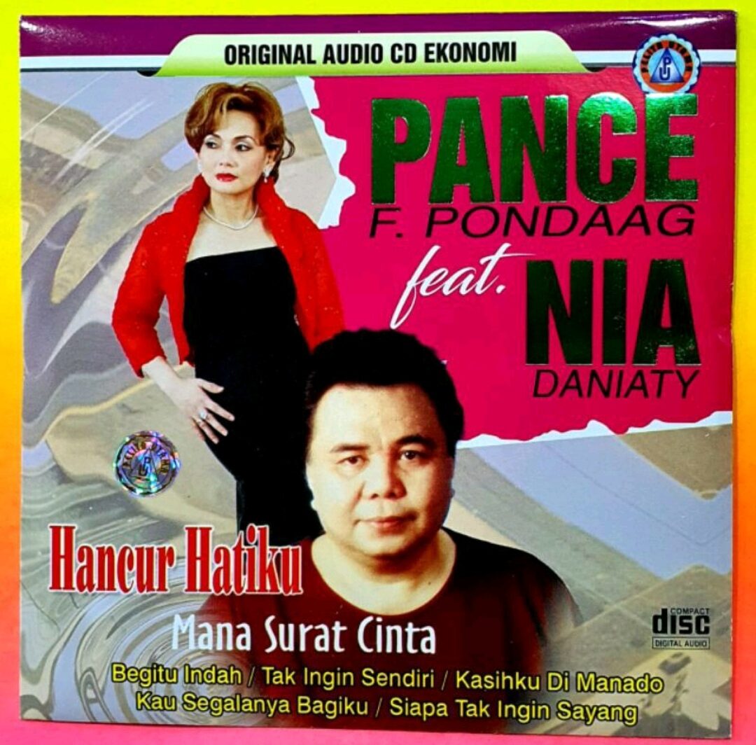 KASET ORI DISC CD LAGU PANCE F PONDAAG FEAT NIA TERBARU - KASET CD LAGU ...