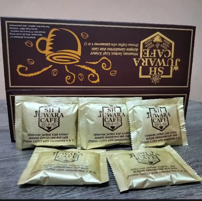 S.H. Coffee Champion Cafe Retailer of 5 Sachets of Lingzhi 4 in 1 Coffee - Sweet