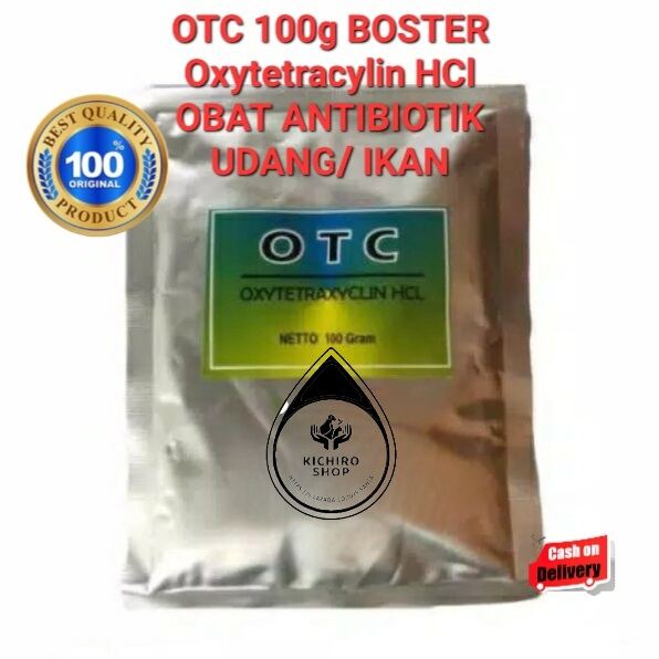 Otc 100g Boster Oxytetracylin Hcl Obat Antibiotik Udang Ikan Lazada