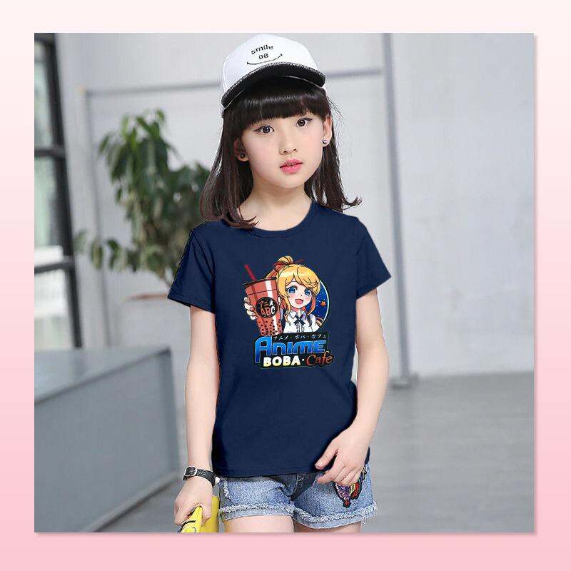 Printing DTF / Kaos Anak Usia 1 - 12 Tahun Printing DTF Boba Anime
