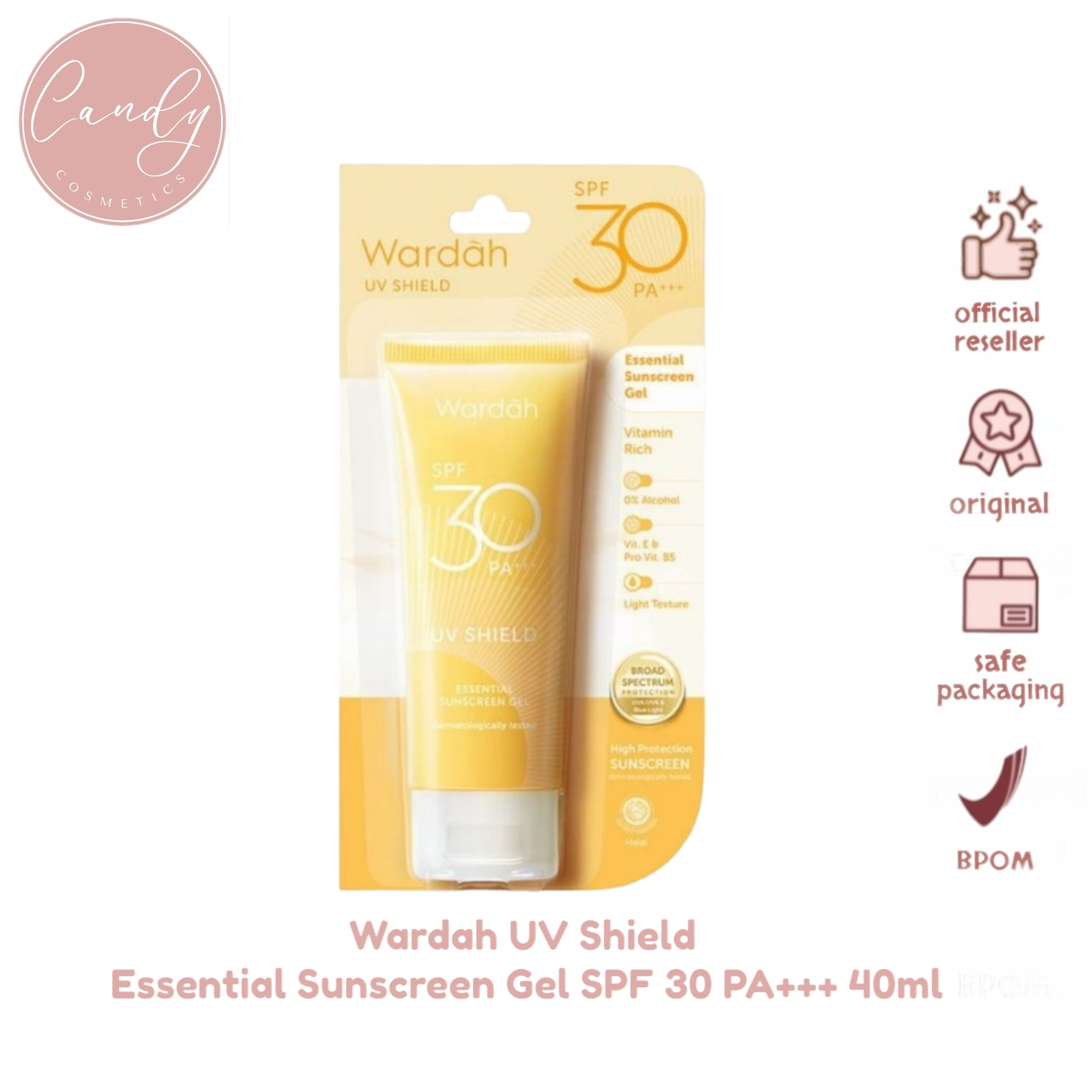 Wardah Uv Shield Essential Sunscreen Gel Spf Pa Wardah Sun Care