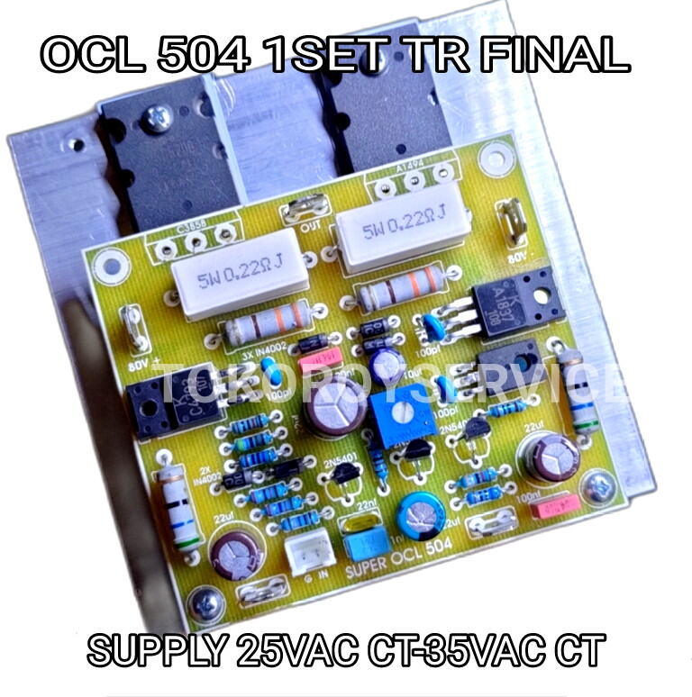 SOCL 504 Lengkap Dengan 1set Transistor / Kit Driver Super OCL 504