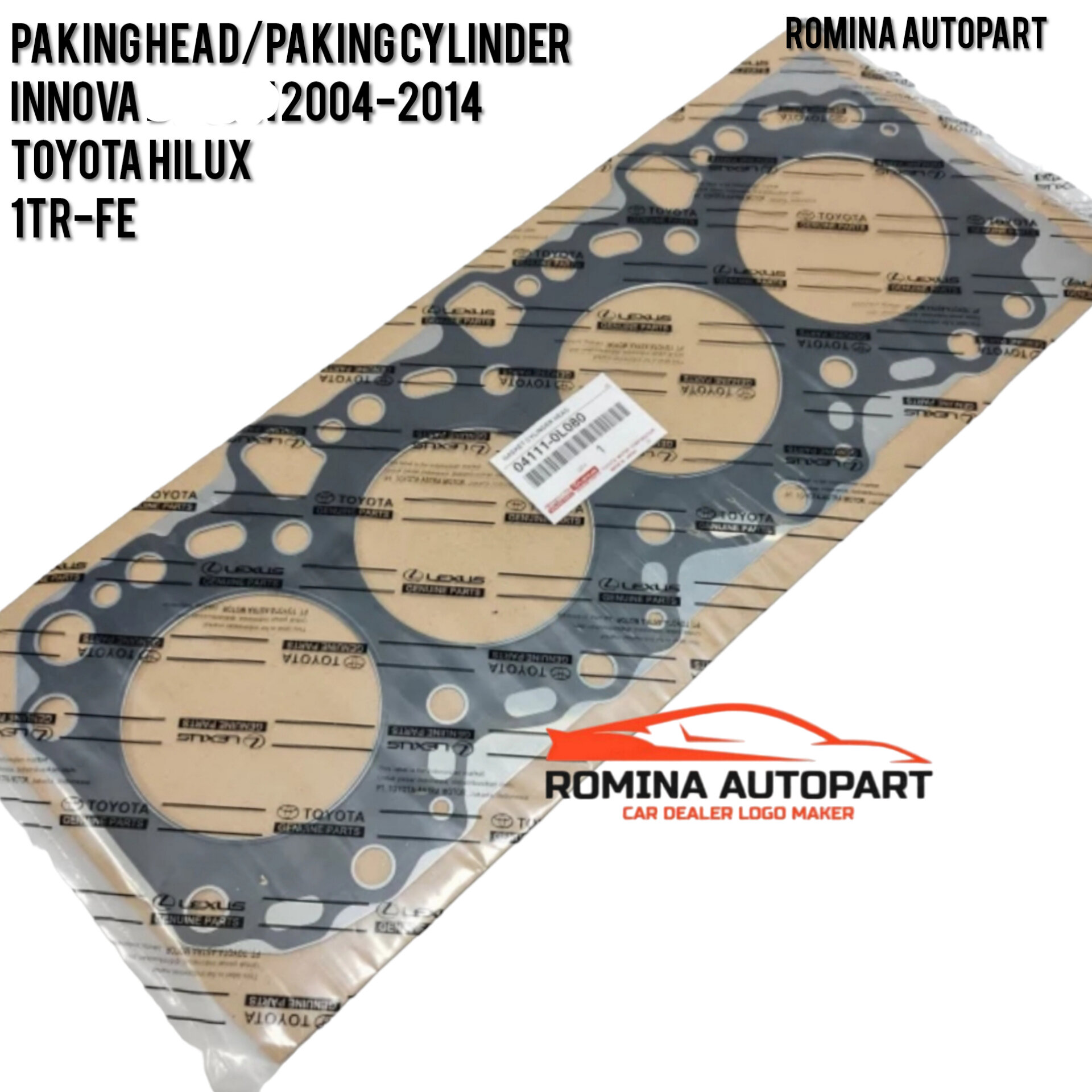 Paking Head Deksel PAKING CYLINDERToyota Innova Diesel 2004-2014 Original 1pc Harga 100,000 rupiah*Gratis Ongkir