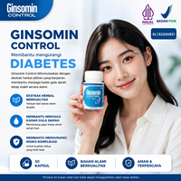 Ginsomin Control Original BPOM Vitamin China Susu Labu Diabetes Untuk Membantu Kontrol Gula Darah Tinggi Pada Diabetes Basah & Kering