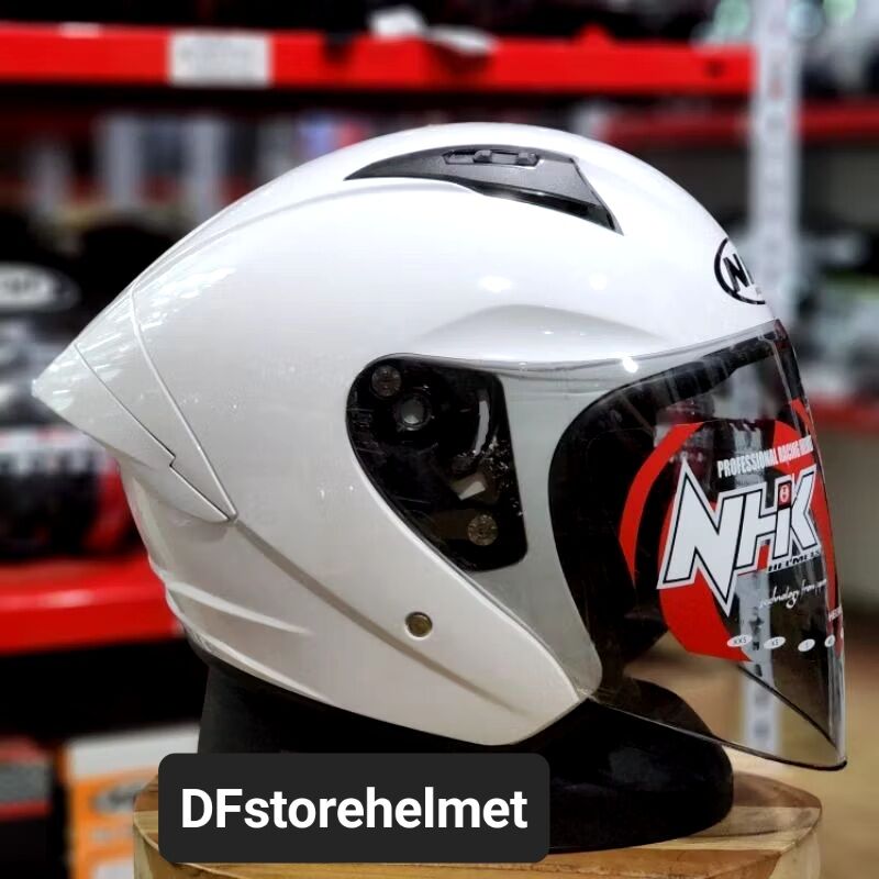 Nhk N1 Max Half Face Helmet Single Visor Original 100% Harga 549,000 rupiah*Gratis Ongkir