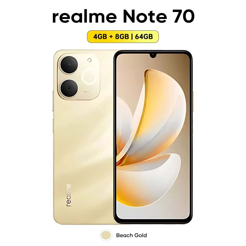 realme Note 70T 4GB/64GB ゴールド Smartfon realme Note 70T 4/128GB 6,74