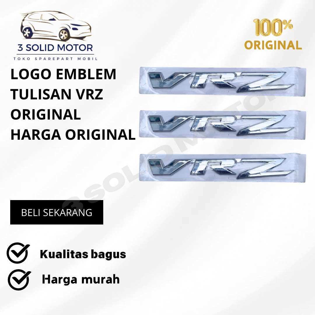 EMBLEM LOGO BAGASI TULISAN VRZ ORIGINAL Harga 120,000 rupiah*Gratis Ongkir