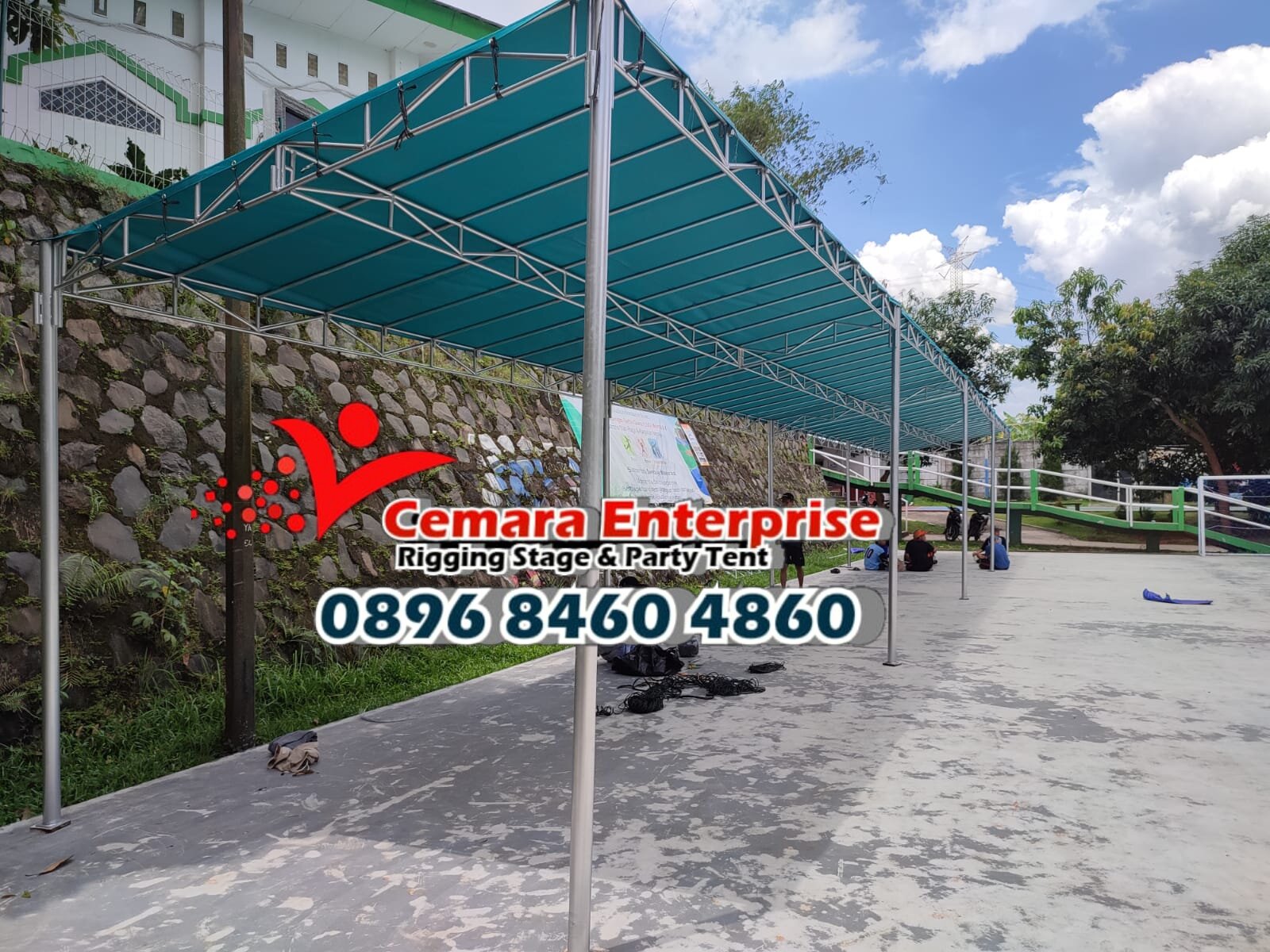 Rangka Tenda 4x6 Meter + Terpal | Tenda Pesta / Tenda PT / Tenda Gudang ...