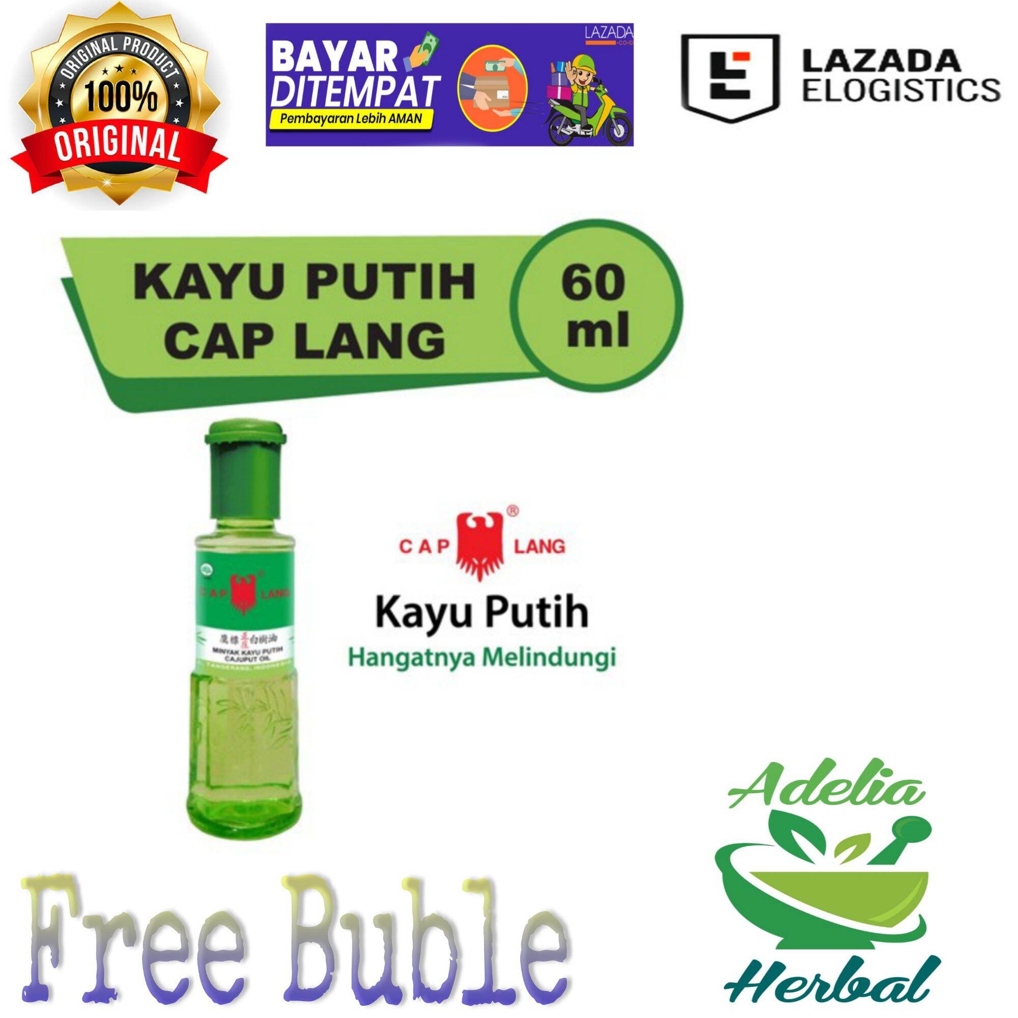 Terlaris - Minyak Kayu Putih Cap Lang 60 ML - CapLang 60ML Cajuput OIL ...