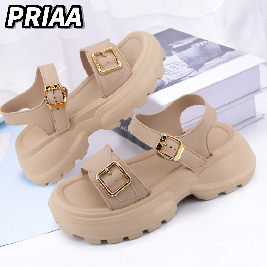 Priaa Sandal Wanita Baru Wedge Sandal Wanita Sandal Wanita Korea Kontemporer Harga 25,900 rupiah*Gratis Ongkir