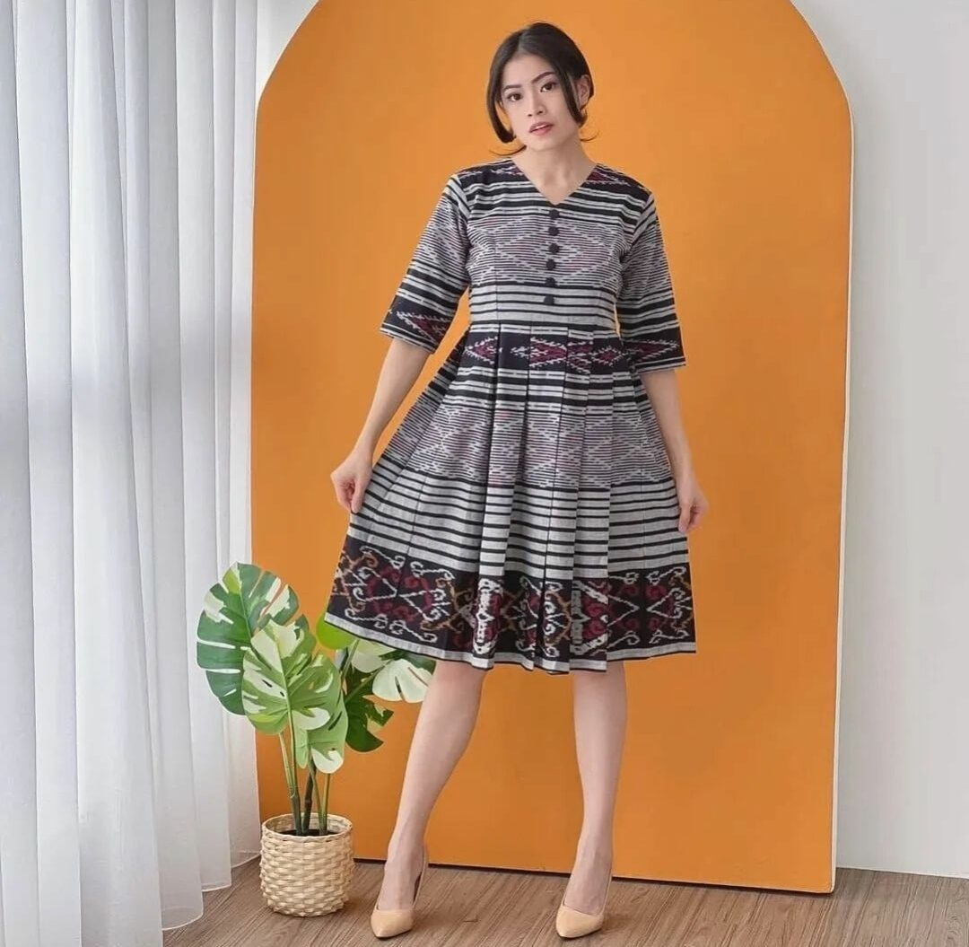 Dress 2025 endek modern