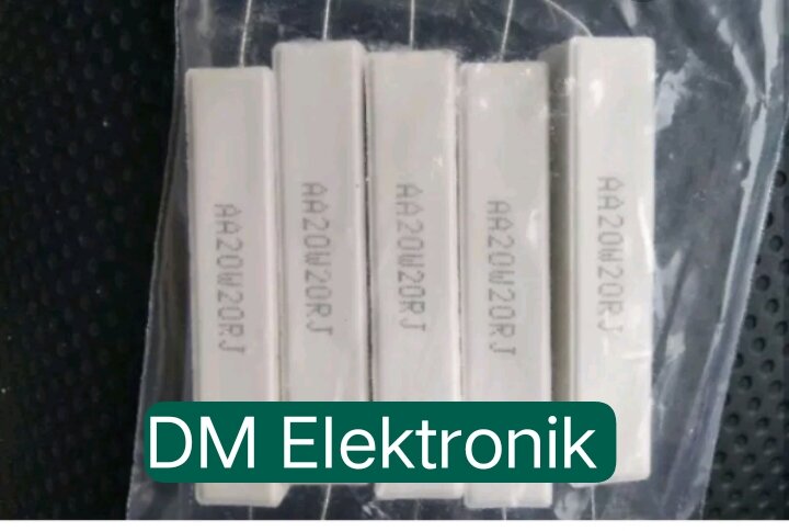 RESISTOR 20W 20 ohm putih bagus Harga 2,699 rupiah*Gratis Ongkir