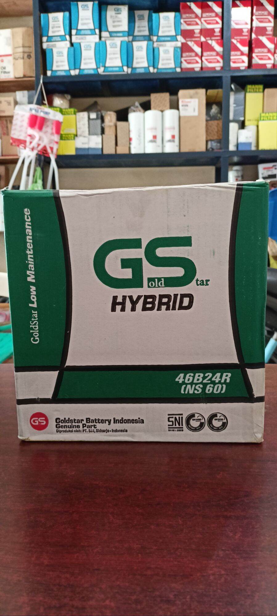 Aki Hybrid Avanza/ GS Hybrid NS60 Goldstar/ 12V45Ah/ Aki Xenia Rush