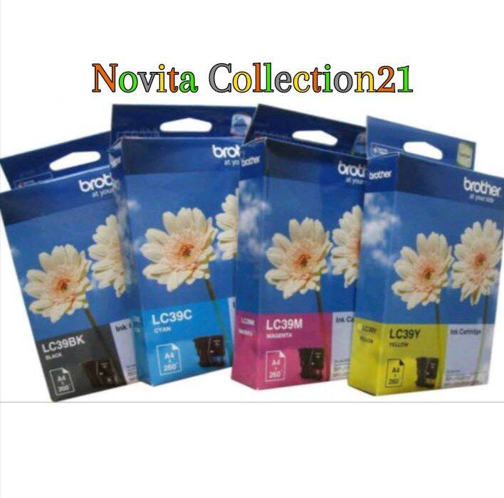 PAKETAN TINTA BROTHER LC - 39 BLACK + 