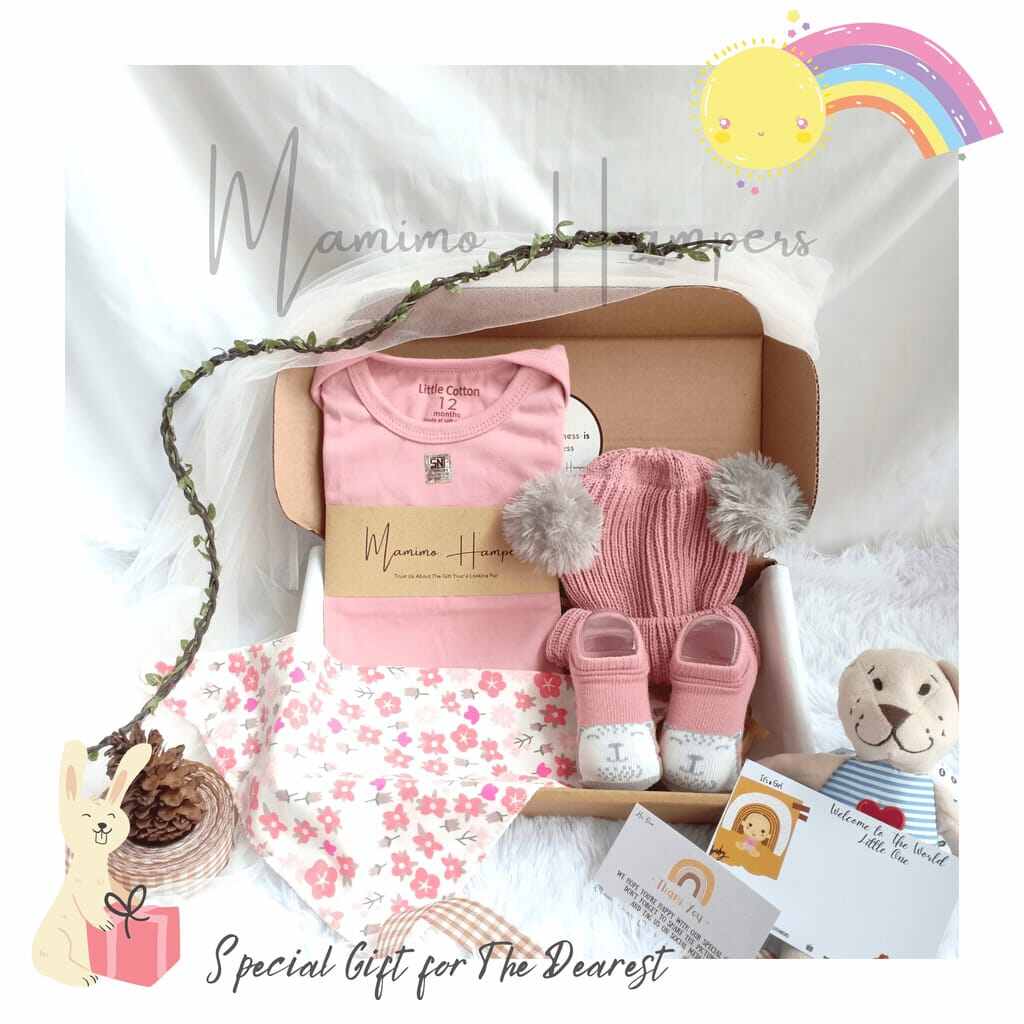 BABY HAMPERS SERIES SET TOPI POM2 LUCU