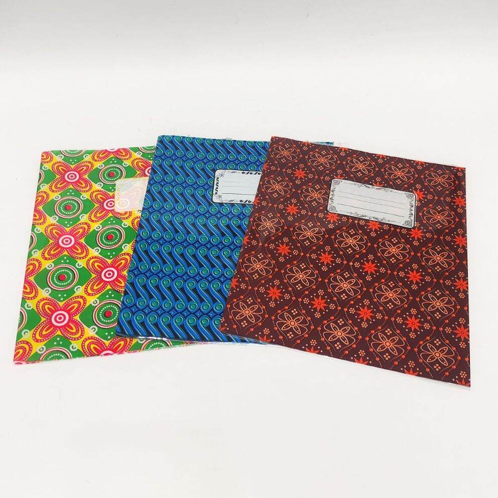 Sampul OPP Motif Batik Ukuran Kwarto Tebal / Sampul Batik Murah Tebal