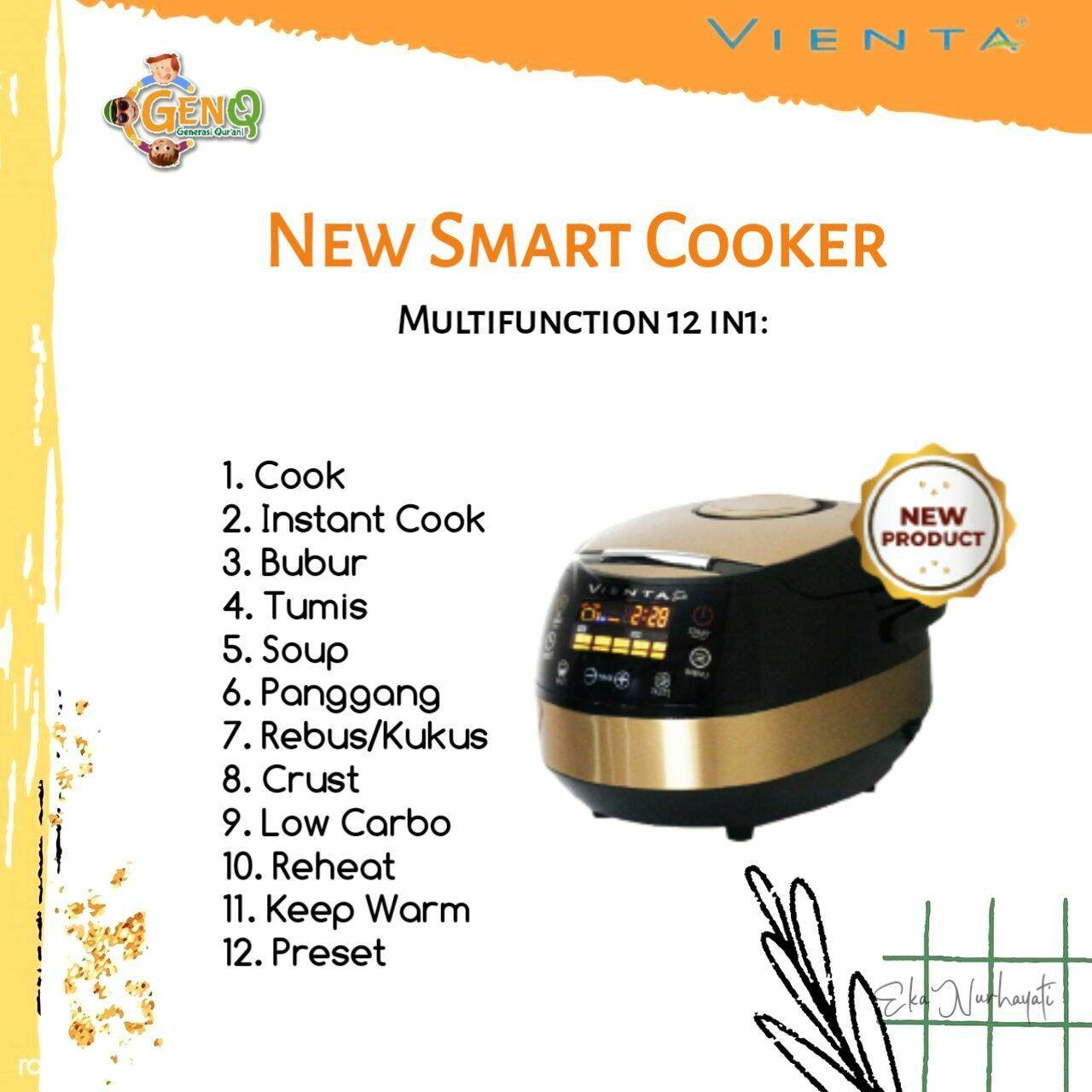 spesifikasi new smart cooker vienta