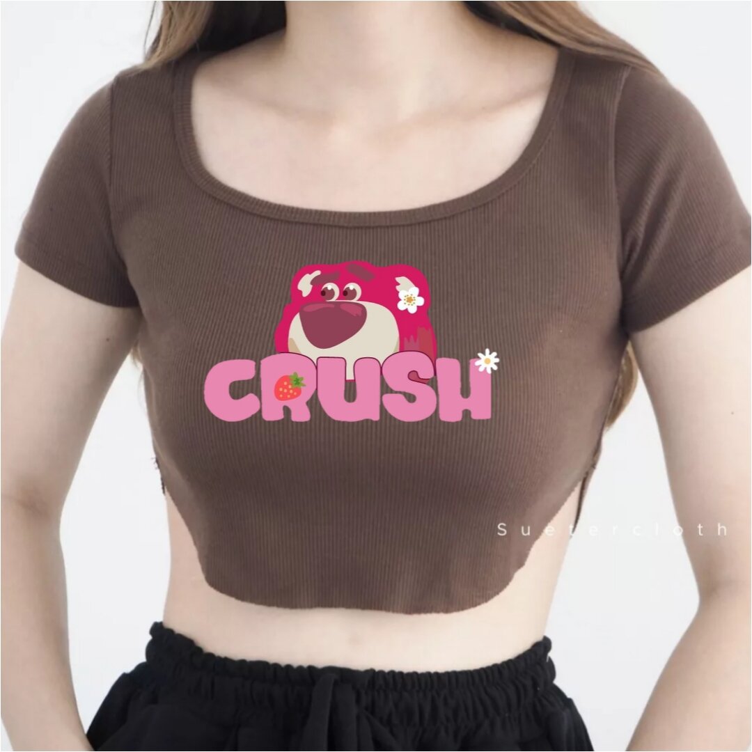 women's crush crop top