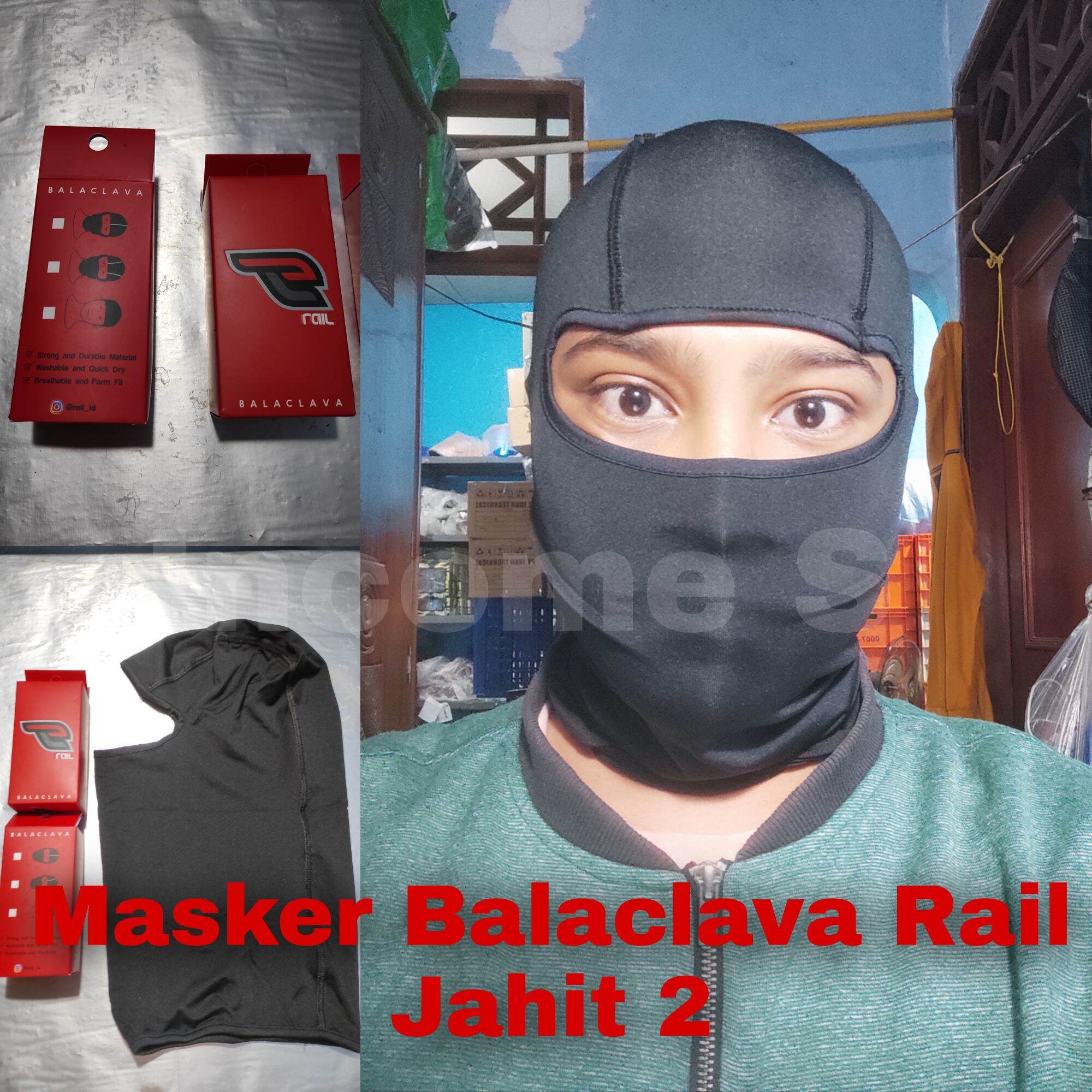 Masker ninja Balaclava Rail / Balaclava Rail / Masker kepala Rail / Balaclava Premium quality Rail Harga 25,000 rupiah*Gratis Ongkir
