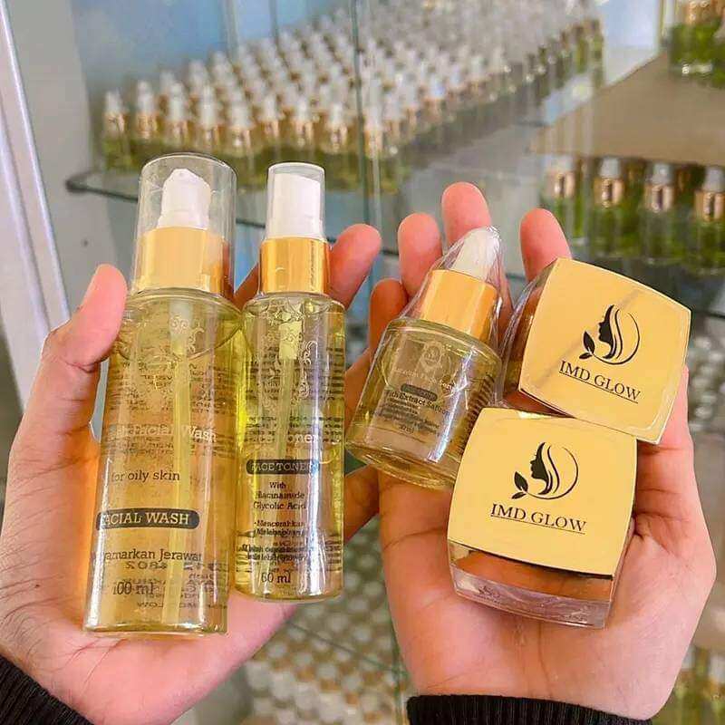 Skincare IMD Glow Lengkap Serum Original Bpom Paket Brightening & Acne