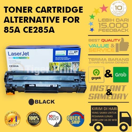 Toner compatible ce285a for HP 85A - Merek TIGER PRINT Harga 67,000 rupiah*Gratis Ongkir