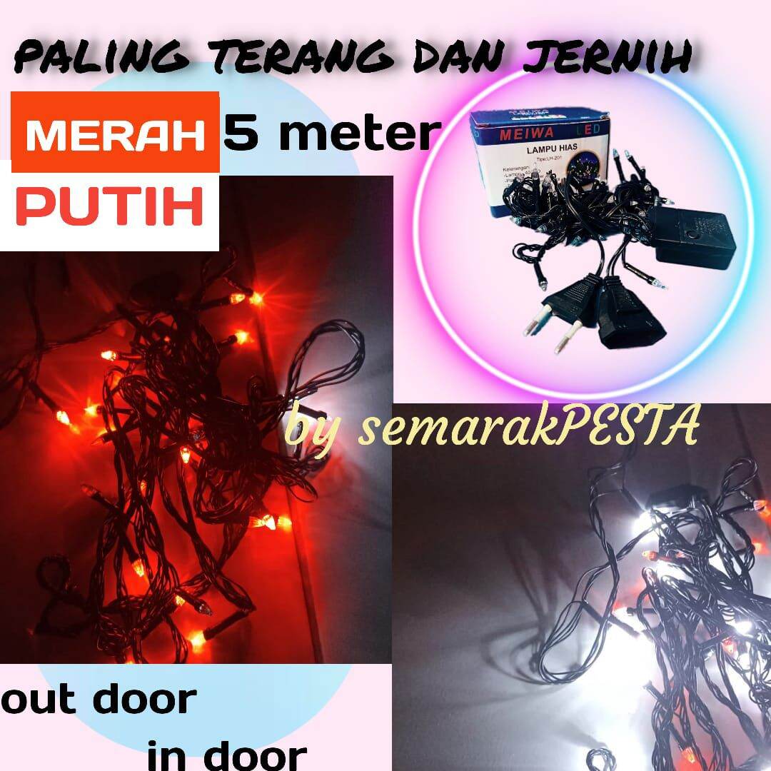 Lampu Led Kristal Merah Putih Lampu Tumbler Merah Putih Kristal