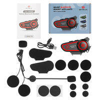 GEARELEC DK02 2800mAh Headset Helm Sepeda Motor Bluetooth 5.2 with Panggilan Bebas Genggam IPX7 Tahan Air