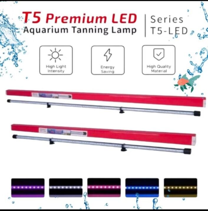 LAMPU LED AQUAMAN T5 58 5X GANTI WARNA LAMPU TANNING PREMIUM KOLAM AQUARIUM