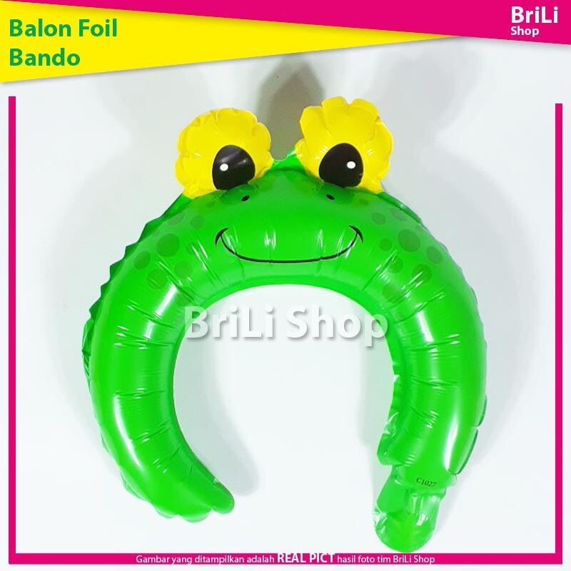 Balon Foil Bando Karakter Binatang Katak Kodok Lazada Indonesia