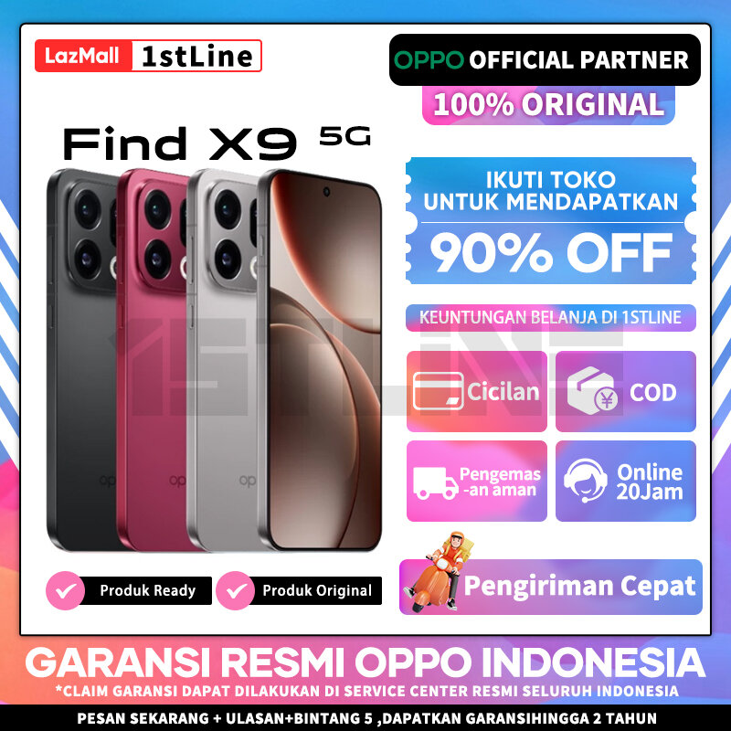 Latest Oppo Find X9 5g 2025 Dmensity 9500 7025Mah 80W Sipervooc 100% Original Official Guarantee Genuine Harga  14,999,000 Ringgit*Penghantaran Percuma