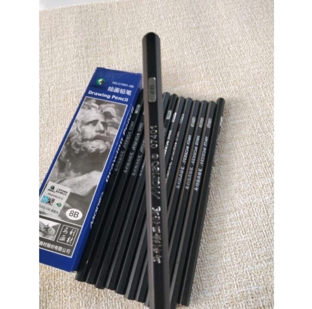 Drawing Pencil Pensil gambar sketsa 8B merk Maries